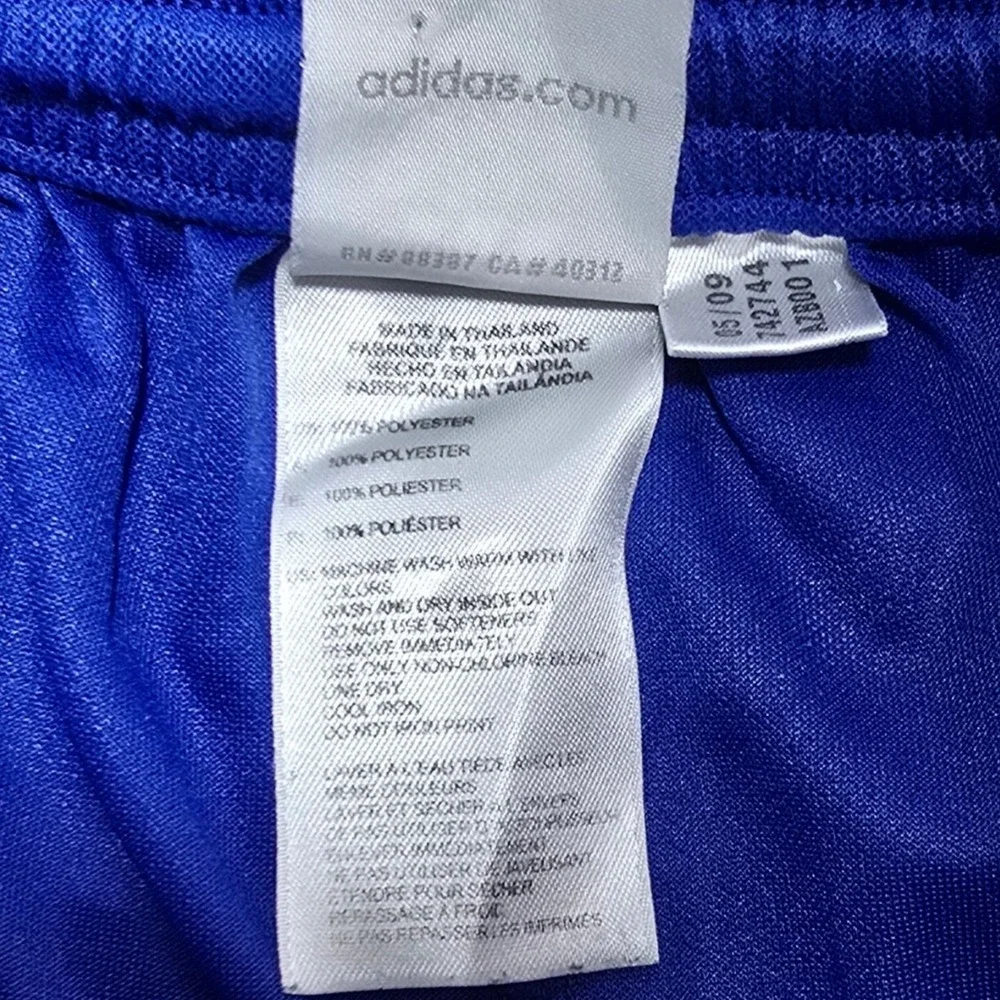 Adidas Soccer Shorts‎ Mens Large Royal Blue Climalite Athletic Gym Vintage